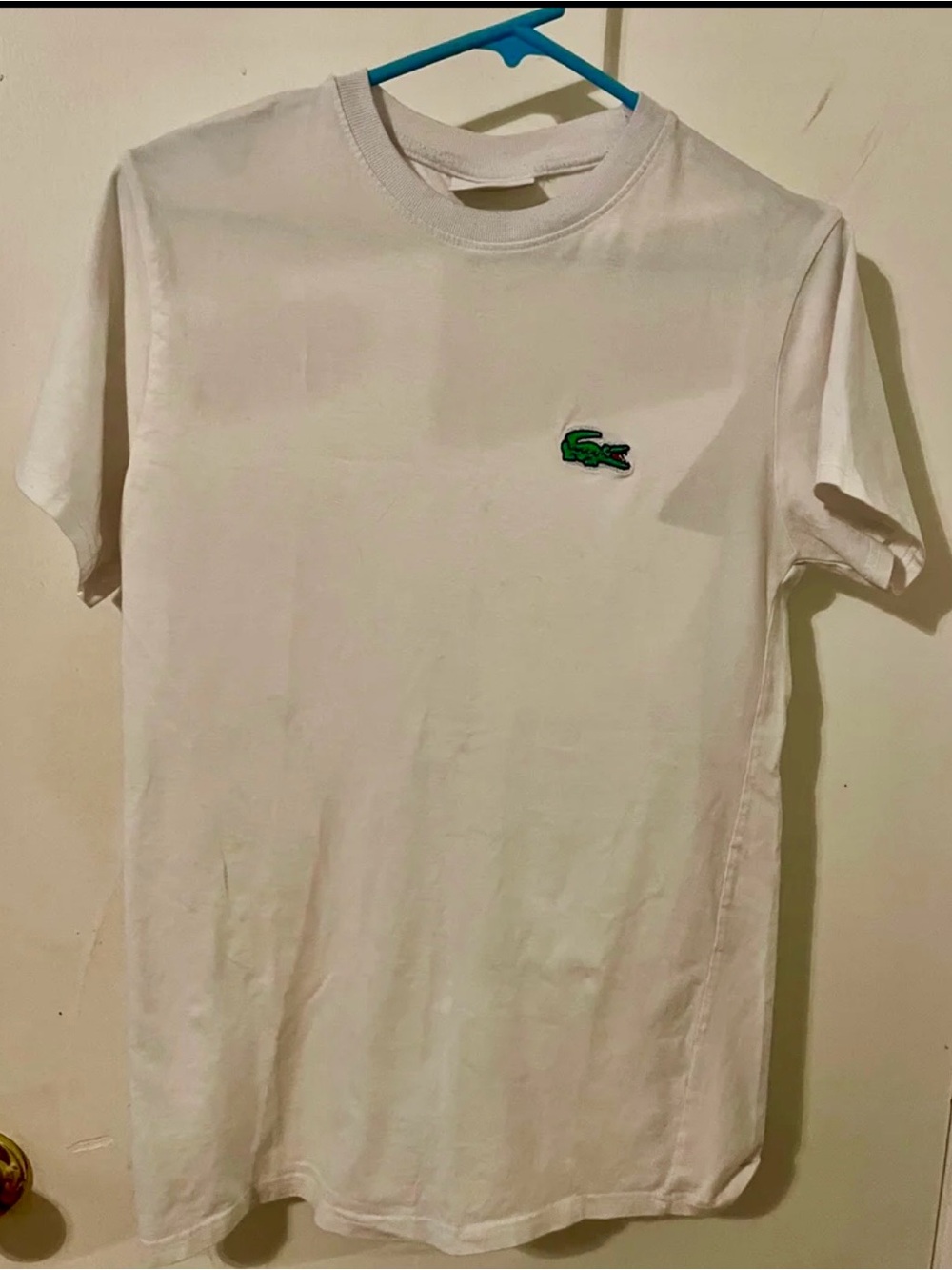 Lacoste White Crewneck T-Shirt with Subtle Logo Detail